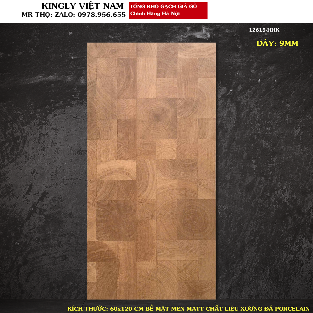 Gạch giả gỗ 60X120 CM 12615